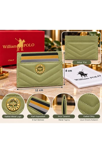WİLLİAMPOLO Anka Genuine Leather Unisex Card Holder - Slim Design