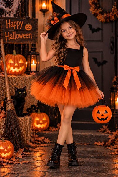 SUNEH Φούστα Tutu για κορίτσια με φιόγκο για το Halloween, δίχρωμη, με διπλό ...