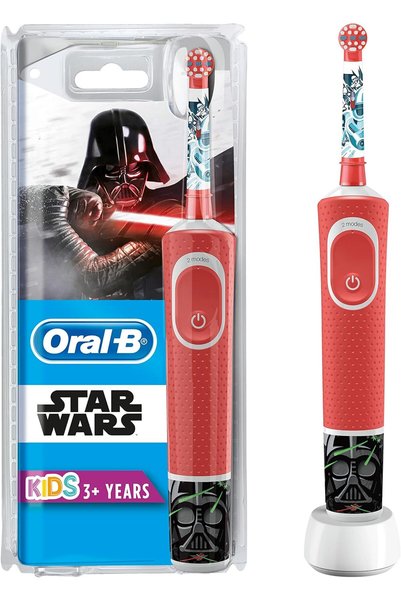 Oral-B فرشاة أسنان كهربائية قابلة لإعادة الشحن للأطفال، بتصميم سبايدرمان من م...