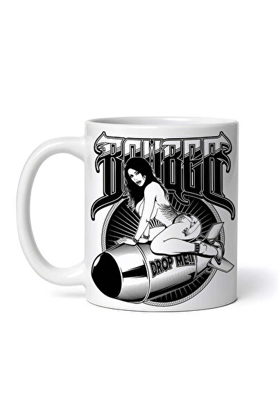 INOVATIX Personalized white mug, Drop me bomb, INOVATIX®. 330ml