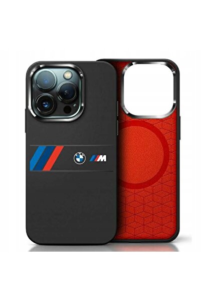 BMW Husă de protecție din silicon cu bandă centrală MagSafe pentru iPhone 16 ...
