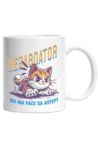 INOVATIX Personalized white mug, Angry With Claws Impatient I Wouldn't Make Y...