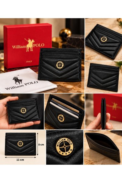 WİLLİAMPOLO Anka Genuine Leather Unisex Card Holder - Slim Design