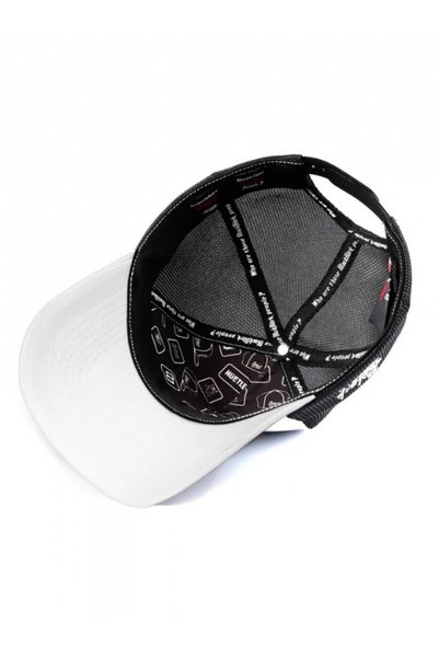BlackBörk White-Black Trucker Hat with Panther Logo