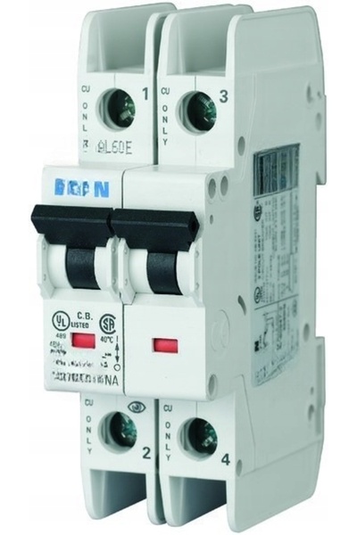 Eaton 15 kA, Curent nominal=15 A, Caracteristica C, 2 poli FAZ-C15