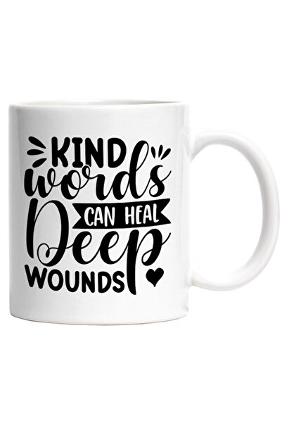 INOVATIX Cana alba personalizata, siKind words can heal deep wounds cuvintele...