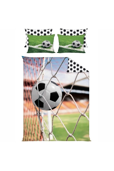 J W SAX Lenjerie de pat 160x200 cu motiv 3D din bumbac premium J&W Ball Playing