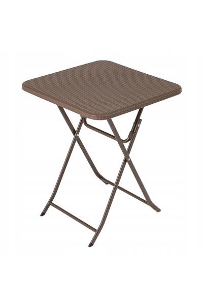 COSTWAY Masă de exterior, masă de camping pătrată, masă pliabilă