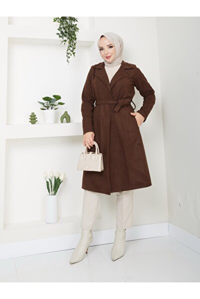Rema Standard Sleeve with Pocket Detail Without Lining, 110 cm Length, Cashme...