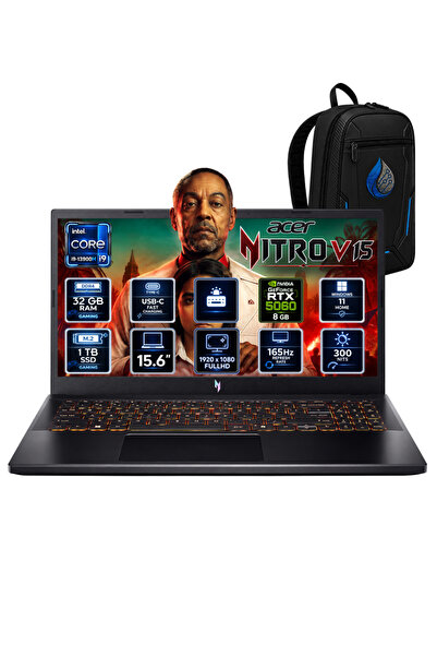 ACER Nitro V 15 i9-13900H 32 GB DDR4 1 TB SSD RTX 5060 8 GB 15.6'' FHD 165Hz ...