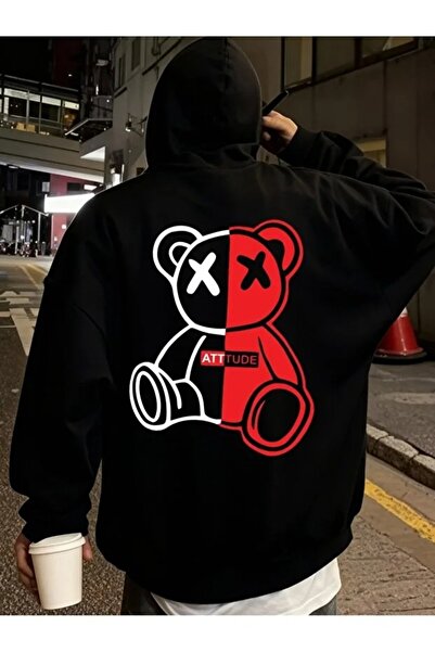 LAND MODA Φούτερ Ninja Unisex με μάσκα χιονιού Ζακέτα με 2 νήματα χοντρό φλις