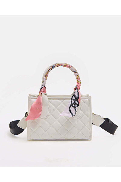 REDTAG Girls Ivory Quilted Day Bag