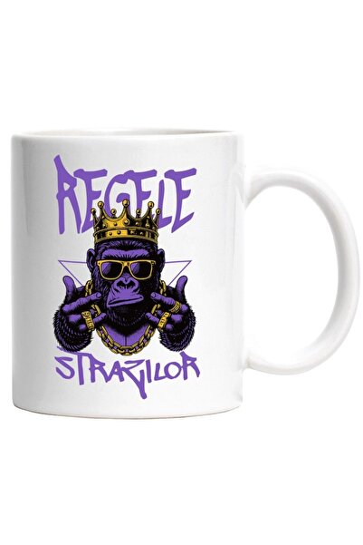 INOVATIX Personalized white mug, Gorilla Mob Millionaire With Sunglasses Roya...