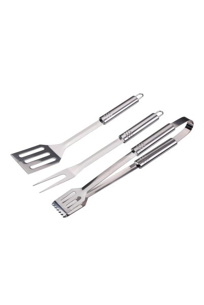 BBQ Collection Σετ μπάρμπεκιου 3 τεμαχίων με πιρούνι, σπάτουλα και λαβίδες απ...
