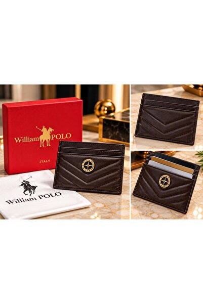 WİLLİAMPOLO Anka Genuine Leather Unisex Card Holder - Slim Design