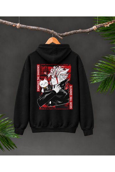 Nulivez هودي أنيمي مطبوع عليه Jujutsu Kaisen Ryomen Sukuna للجنسين