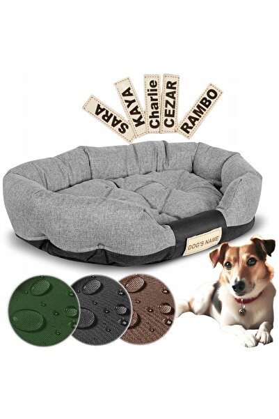 AIO Factory Culcuș pentru câini Poslańca tip coș Impermeabil + Nume 130x105cm...