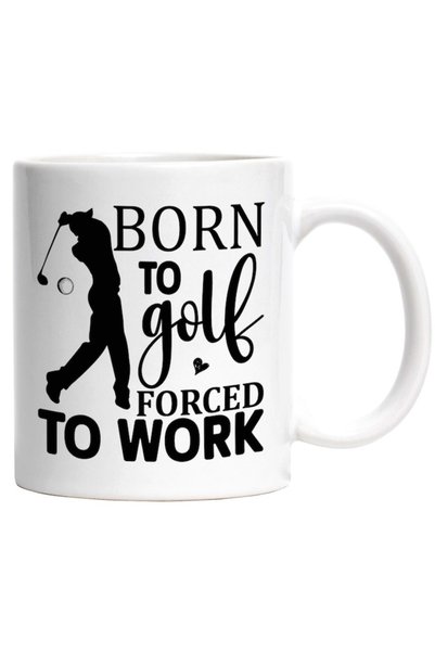 INOVATIX Personalized white mug, for golf enthusiasts who are forced to go to...