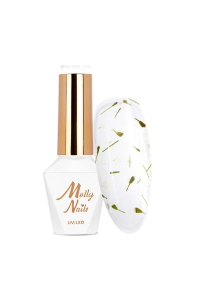 Allepaznokcie Ojă semipermanentă cu flori uscate MollyNails # 150