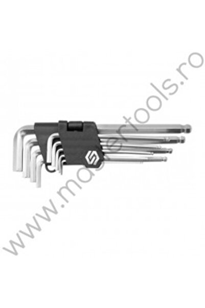 Vorel 56477 Set de 9 chei imbus hexagonale cu cap sferic, 2-10 mm
