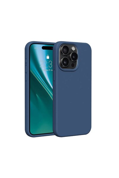 Etteri Θήκη σιλικόνης iPhone 12 / 12 Pro Σκούρο Μπλε