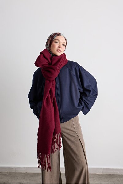 Modakaşmir Classic Tasseled Wide Scarf