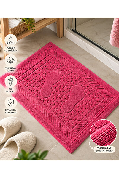 DDHOME Woven Cotton Absorbent and Soft Textured Foot Towel 50 X 70 cm