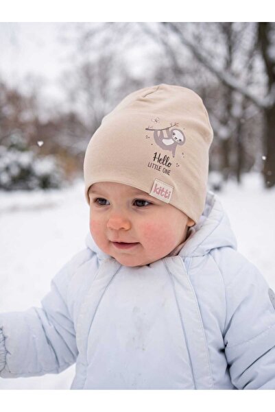Aware Time Kitti 0-12 Months Baby Girl & Child Combed Cotton Beanie