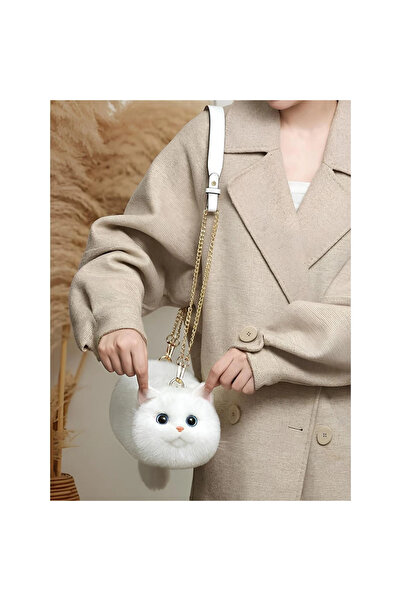 NW NessiWorld Cat Handbag White