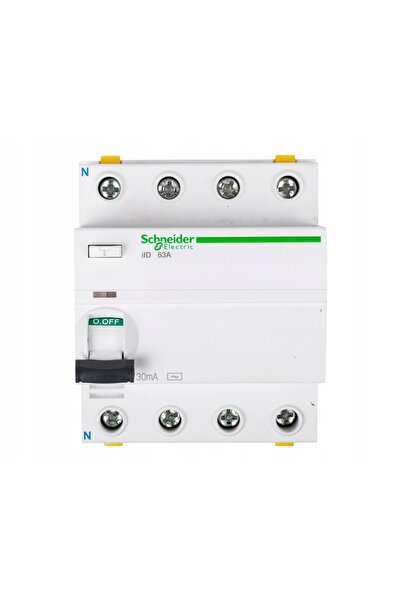 Schneider Electric iID-63-4-30-AC 63A 4 poli 30mA disjunctor diferențial de t...