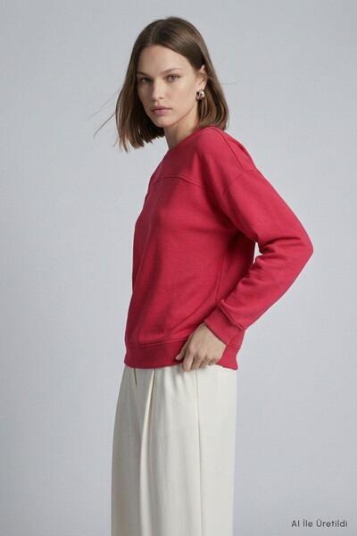 Rays Bisiklet Yaka Tunik 8203A Kırmızı