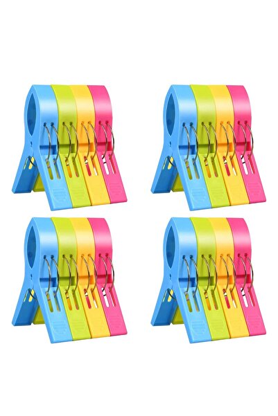 Generic Brand 16 bucăți Cleme de rufe, Cleme pentru prosoape de plajă, Cleme ...