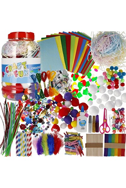 Craft with Fun Kit artistic creativ pentru copii, plastilină, tub gigant XXL