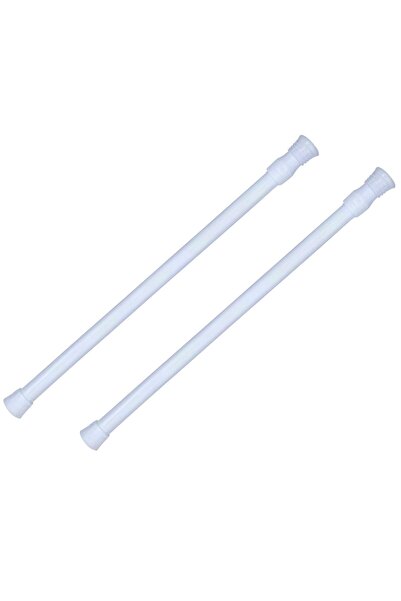 Generic Brand 2 Bucăți Bară de perdea extensibilă fără găurire, 30-50 cm, Bar...