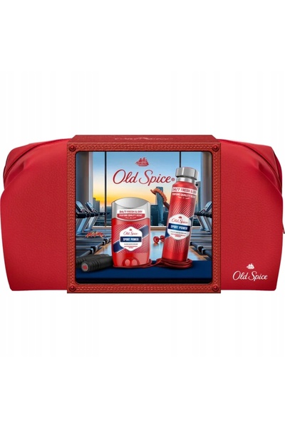 Old Spice 2x SPORT POWER SET GEANTĂ COSMETICE DEO STICK 50ml + GEL 250ml