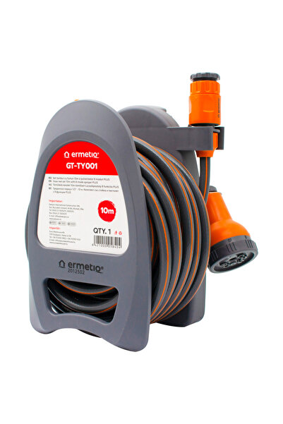 Ermetiq Set tambur cu furtun 10m si pulverizator 8 moduri PLUS – – GT-TY001