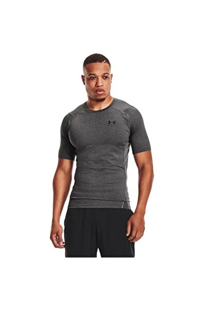 Under Armour Hg Comp Ss Men's Gray 1361518-090 Training T-Shirt