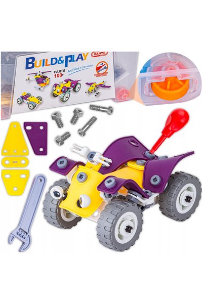 DK Set de construcție CREATIVE pentru copii, Auto Quad transformabil 4 în 1, ...