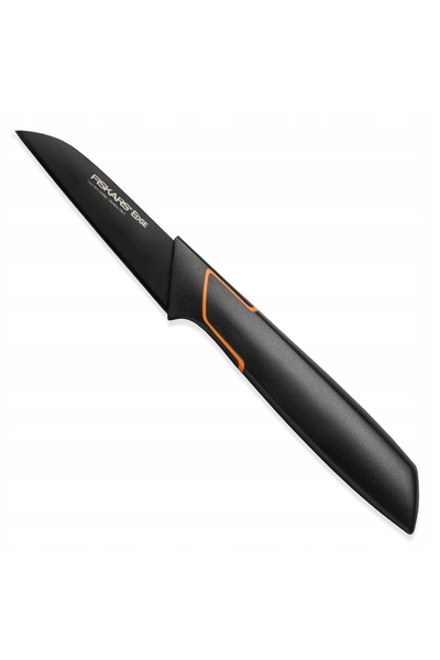 FiSKARS Set de 5 cuțite de bucătărie din oțel negru, ascuțite ca un cuțit + a...