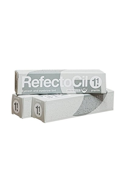 Refectocil Set: 3 x Vopsea pentru sprâncene și gene – Gri grafit – Nr. 1.1
