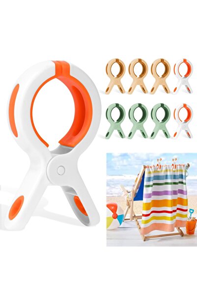 Generic Brand Cleme pentru prosoape de plajă, Set de 9 piese, Cleme rezistent...