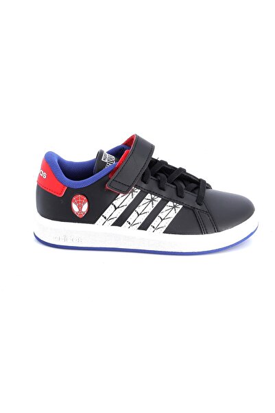 adidas Παιδικό Αθλητικό Παπούτσι για Αγόρι Grand Court Spiderman Χρώματος Μαύ...