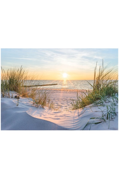 Wallarena Fototapet Plajă, mare, dune, vedere la Marea Baltică, pentru dormit...