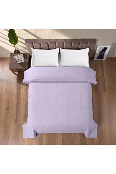 MAXSTYLE Single 100% Cotton Pique Lilac 160X220 cm
