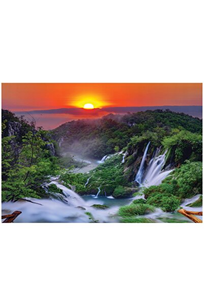 Wallarena WODOSPAD 3D Vedere la Soare Tapet Foto pentru Living și Dormitor 35...