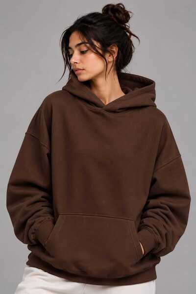BENROMA 3 Yarn Combed Cotton Hooded Sweatshirt Lk2