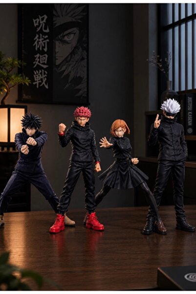 You Toys Jujutsu Kaisen 4Lü set / Yuji İtadori +Megumi+Nobara+Saturo Gojo Figür