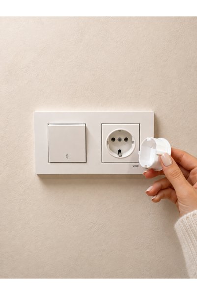 TRİMENT3D Socket Cover Set of 10 – Tools Series Decorative Socket Safety Cover for Children's Room