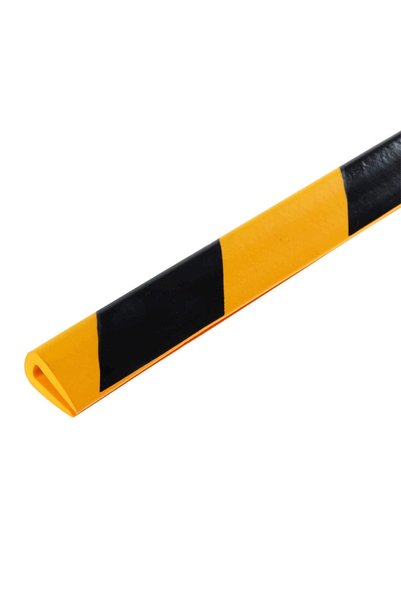OEM Protectie colt din spuma de cauciuc AC-108, negru + galben, grosime 18 mm