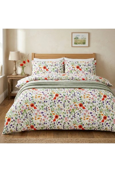 J W SAX Lenjerie de pat 135x200 Bumbac Botanical Premium J&W Summer Meadow
